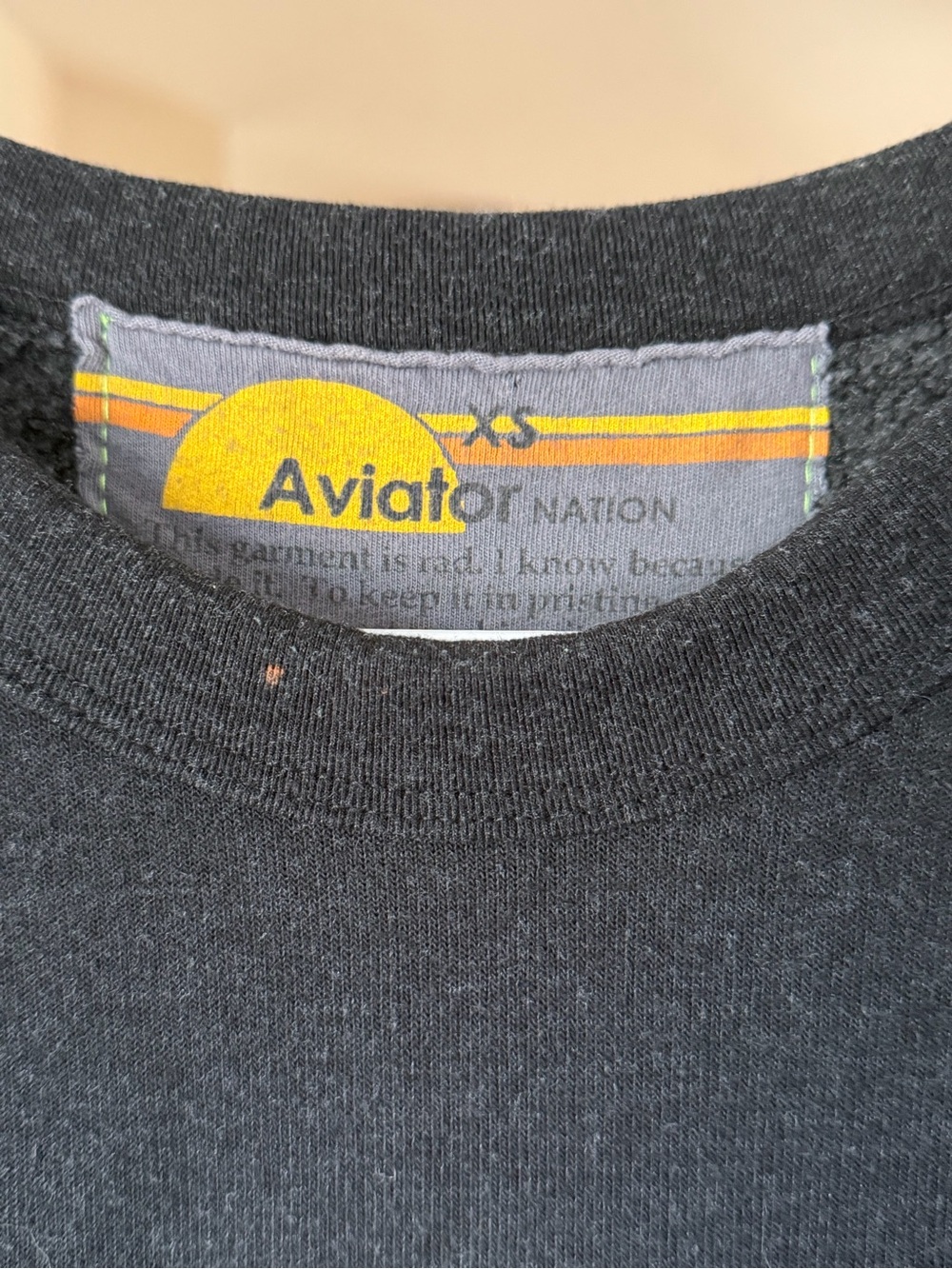 Aviator Nation Black 'Locals Only' Crewneck Sweatshirt - Picture 2 of 7